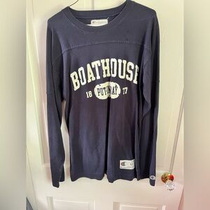 Champion Dark Blue 'Put-In-Bay' Graphic Tee mens medium